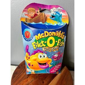McDonald’s Filet-O-Fish Card Game Vintage Patch Oversized Cards